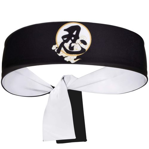 5Chaos Ninja Cloud Headband Hachimaki Tie for Costume Anime Karate Kitchener Chef, Samurai Bushido Bandana for Kids Boys Girls Women Men, Head Wrap Sweatband for Halloween Party