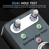 Dual Holes Spark Tester w/Adjustable Frequency Ignition Coil Tool 12V 11mm Plug