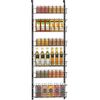 Over The Door Pantry Organizer,Adjustable 6 Baskets Closet Rack Hangin