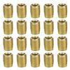 20Pcs 302 Carbon Steel Self-Tapping Thread Insert Screw Bushing Repairing Kit Thread Repair Insert(M3*0.5 Outer M5*0.5)