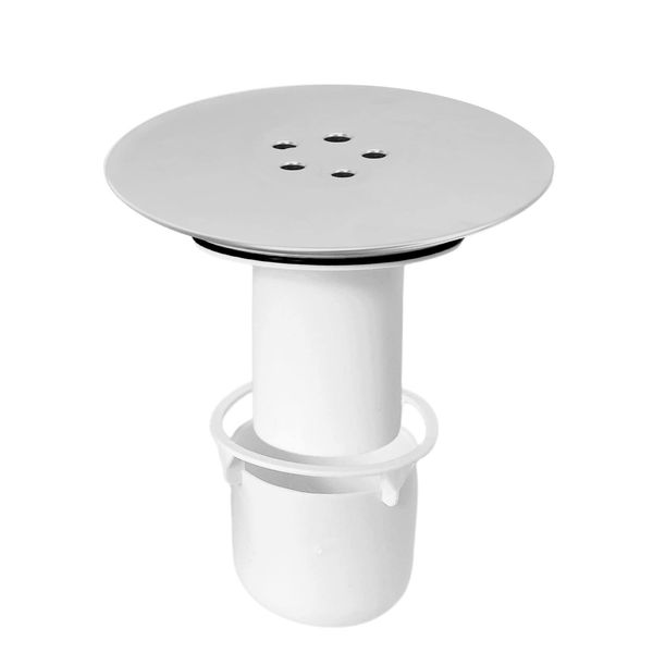 ZINGKING Duschabfluss Abdeckung, Abflussdeckel Dusche,Duschablauf für Viega Tempoplex Ablaufgarnitur, 90 mm/115 mm Duschabflussabdeckung,Duschstopfenabdeckung Chrom,geruchsverschluss dusche