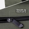 Roll Up Tool Bag, 16A Canvas Roll Up Pouch with 5 Zipper Pockets, Multi-Purpose Tool Pouch Roll(Green)