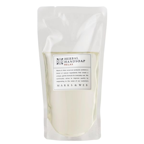 Marks & Web Herbal Hand Soap, Relax (Refill, 6.1 fl oz (230 ml)