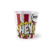 Excelsa Schale Pop Corn, Polypropylen, Rot und Weiß, Durchmesser 18 cm