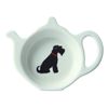Sweet William Teabag Dish, Rectangular, Black, Earthenware