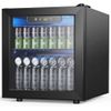 Beverage Refrigerator Cooler 1.3 Cu.Ft, 12 Bottle 55 Can , Adjustable Shelving