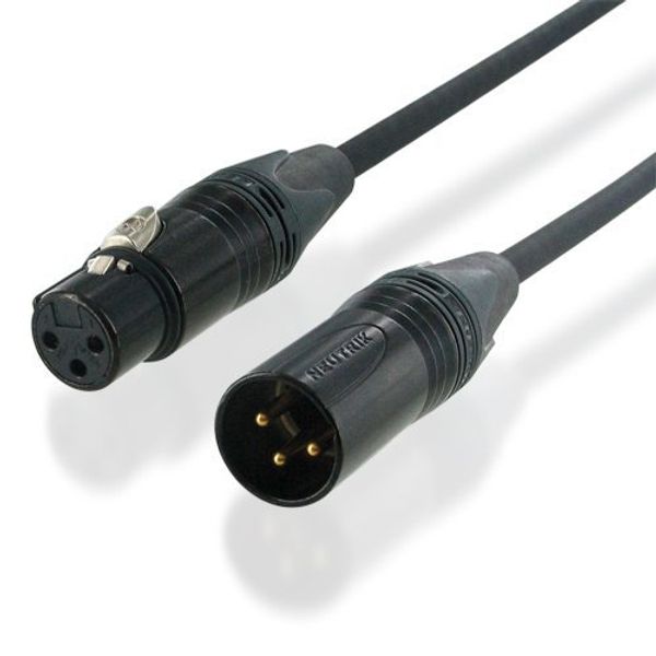BELDEN 1192A XLR Microphone Cable NEUTRIK Gold (0.5m, Black)