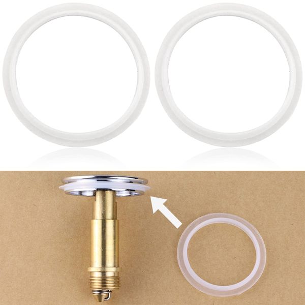 2PCS Bathroom Sink Drain Plug Stopper Rubber Seal Ring,O-Rings Seal Rubber Gasket,Basin Pop Up Plug Replacement Seal Ring Sink Plug Gaskets Bath Plug Seal for Bathroom,Wash Basin Drain Plug-31/39mm