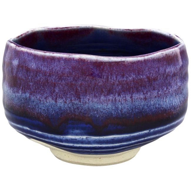 Mino Ware Matcha Bowl, Navy Blue Color