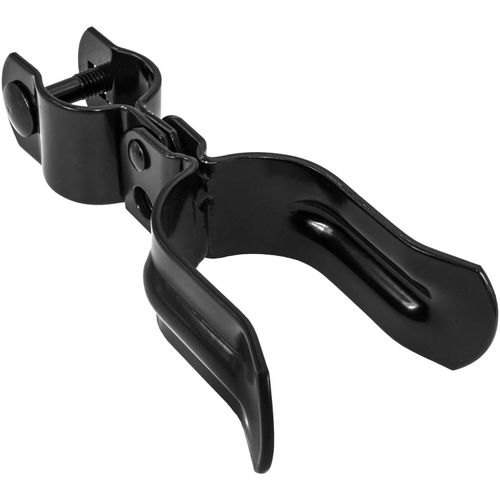 Black 1-3/8" x 1-7/8" Heavy Duty Fork Latch - Pressed Steel - Powder Coated