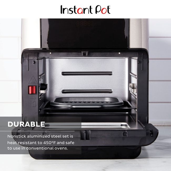 Instant Pot Air Fryer 2-pc. Nonstick Grill Pan Set