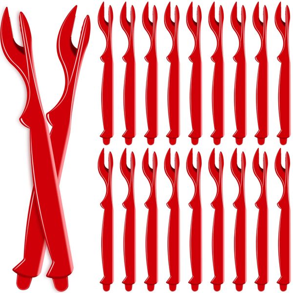 20Pcs Crab Legs Crackers - Crackers Picks Tools Set for Lobster, Crab, Crawfish, Prawns, Shrimp, Easy Opener Shellfish picks knife, Seafood Tools