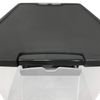 Homz 15 Qt Stackable Plastic Storage Container w/Snaplock Lid, Gray (4 Pack)