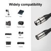 NUOSIYA XLR Microphone Cable - 2 Packs, 10M (Gray)