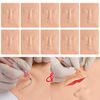 Tattoo Practice Skin 10pcs Practice Skin For Face Permanent Face Makeup Silicone Skin Tattoo Training TA535-10