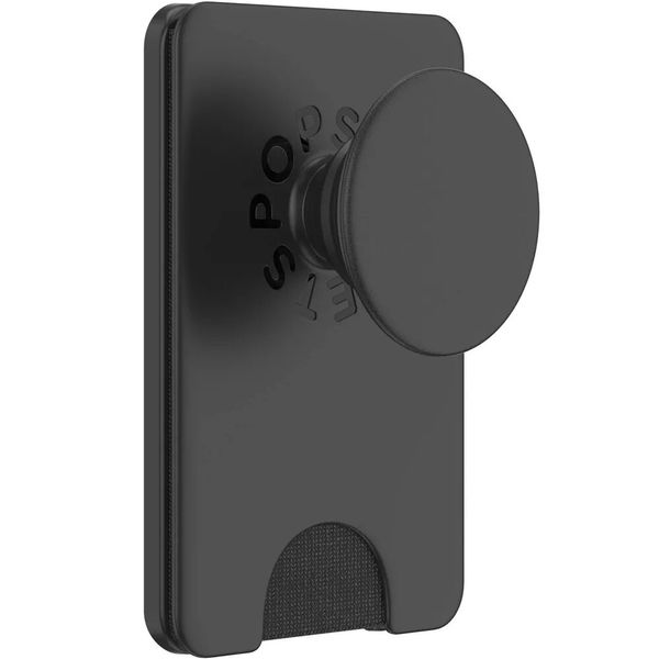 MagSafe PopSockets PopWallet+ for MAGSAFE Classic Black on Black