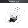 Fielect KSD301 Thermostat Temperature Control Switch,Adjust Snap Disc Temperature Switch 125°C Normally Closed 2 Pcs