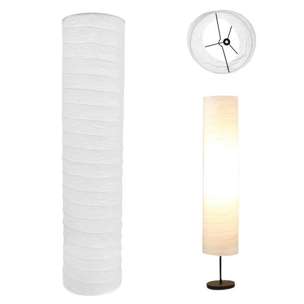 Papier Stehlampe Lampenschirm Standleuchte Ersatzschirme Lampenschirm aus Papier Papierschirm Standleuchte Schirm Ersatz Weiß Reispapier Stehlampe Lampenschirm für Wohnzimmer Schlafzimmer