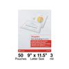 Staples Letter Size Thermal Laminating Pouches, 3 mil, 50 Pack