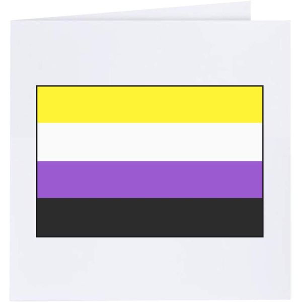 'Non-Binary Pride Flag' Blank Greeting Card (GC00004202)