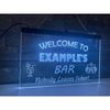 Personalised Colour Changing Hanging LED Sign | Custom Home Bar Accessory | Neon Light