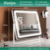 Vanity Mirror with Lights, 24.2" X 18.9" LED Make up Mirror, Light up Mirror wit