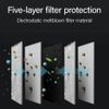 (5pcs) PM2.5 Filter 5 Layer Face Mask Filter Super Fresh Air Filter Adult
