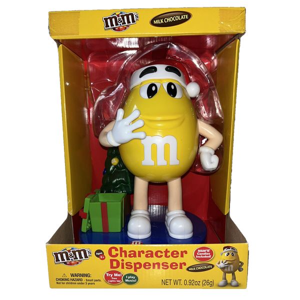 M&M Candy Dispenser Christmas Santa Sound & Music Plays Nutcracker Suite -NEW