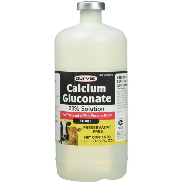 Durvet Calcium Gluconate 23 Percent Solution