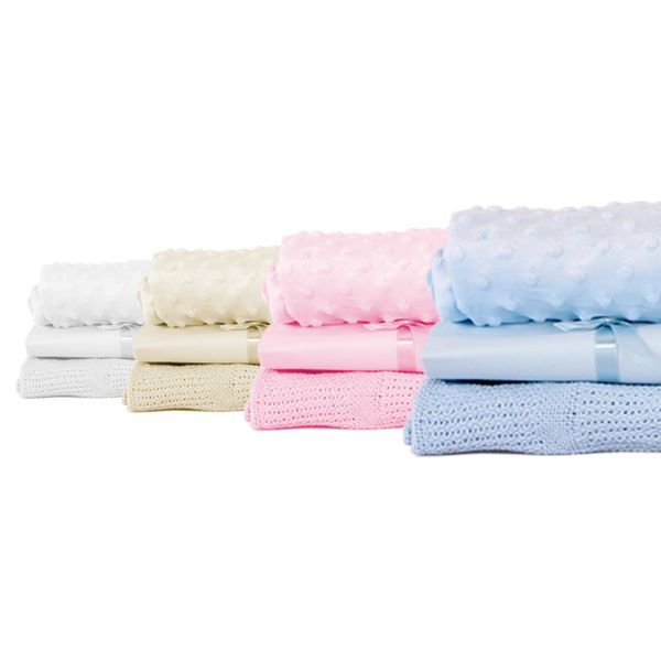 Baby Nursery Moses Starter Set(Sheet,Popcorn and Cellular Blanket) - (Cream)