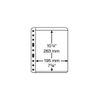 plastic pockets VARIO, 1-way division, black film