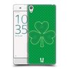 Head Case Designs Applique Shamrock Patterns Hard Back Case Compatible With Sony Xperia XA/XA Dual