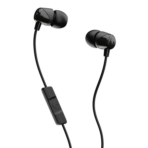 Skullcandy Jib In-Ear Wired Earbuds, Microphone, Works with Bluetooth Devices and Computers - Black