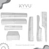 KYVU A5 Handmade 16.8 cm Dual-Tooth Aluminium Comb