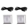 zalalti 2 Pcs Light Sockets, 6 Colours Square Lights Display Base Show Stand with Sensitive Touch Switch for Crystal Display Flat