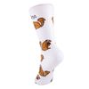 Squirrel Mine Mine Socks Animal Den,White/Grey/Black/Red,Medium