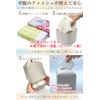 TOMOTHY Tissue Case, Stylish, Cute, Compact, Half Size, Tissue Cover (Light Gray)