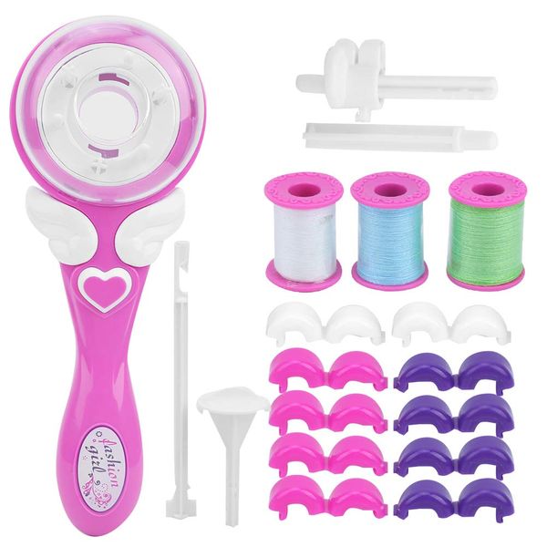 Electric Hair Braider Toy DIY Automatic Hair Braider Styling Tool Electric Hair Arranger Braiding Machine for Little Girls(Braiding Device)