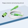 Optical Modem Extension Cable Set Armored Single Mode Patch Cable for FTTH FTTB FTTP (SC 5m / 16.4ft)