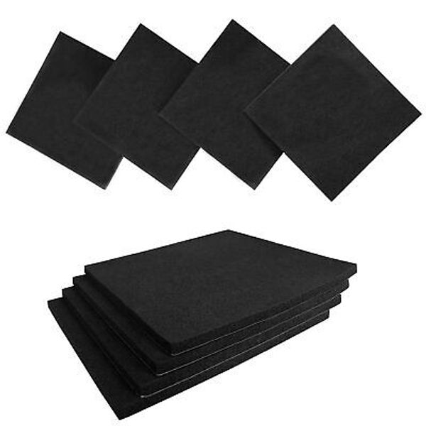 8 Pcs Black Adhesive Foam Padding, Closed Cell Foam Sheet 1/4“ Thick 6 Inch X...