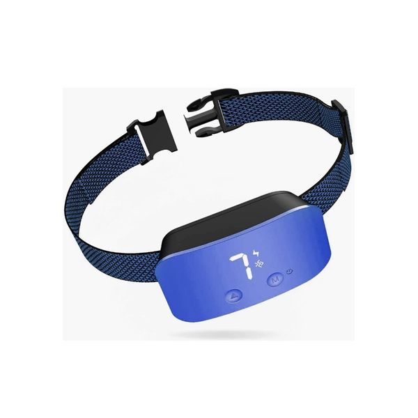 Rechargeable Dog Bark Collar Adjust. Sensitivity Beep, Vibration, Optional Shock