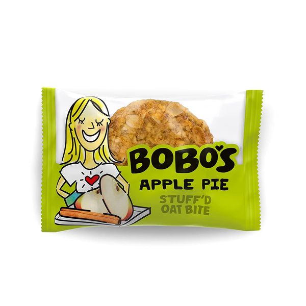 Bobo's Apple Pie Stuff'd Oat Bites, 30 Pack (1.3 oz Each), Healthy Gluten-Free Snack