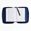 Divinity Boutique Bible Cover Basic Navy, Compact (21448) | 5" x 7.5" x 2"