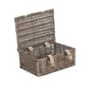 Red Hamper Wicker Picnic Basket, One Size