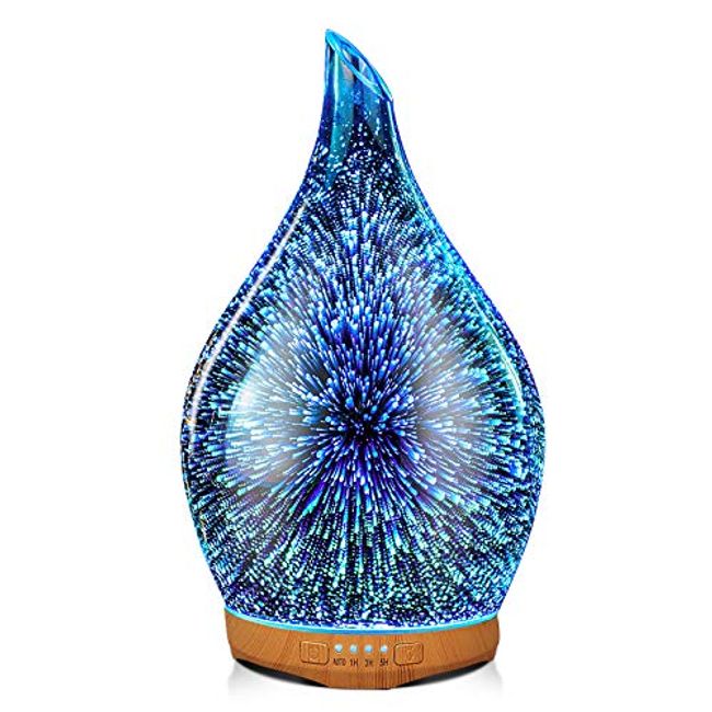 Porseme 500ml Glass Essential Oil Diffuser Aromatherapy Ultrasonic Coo