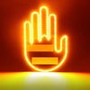 Finger Gesture Light with Remote LED Car Back Window Sign Hand Light Xmas Gift