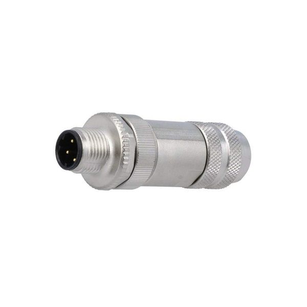 99 3729 810 04 Plug M12 PIN: 4 Male D Code-Ethernet for Cable Screw Terminal BIN