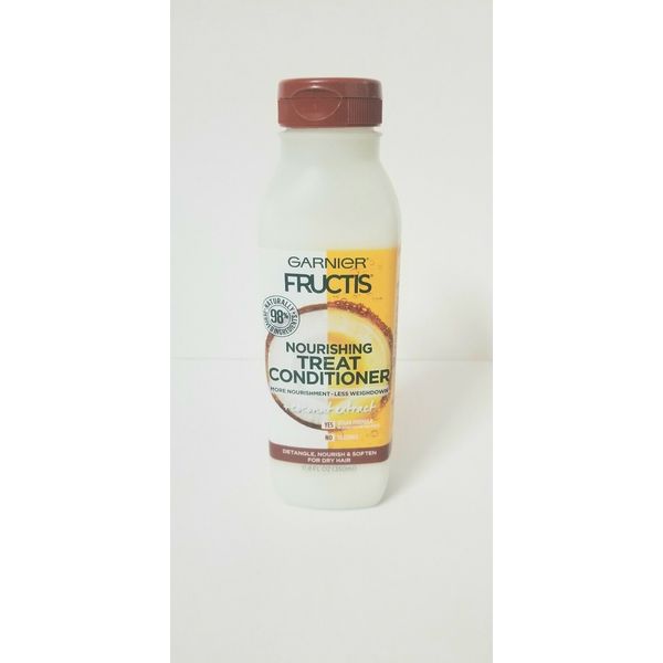 Garnier Fructis Nourishing Treat Conditioner, For Dry Hair, Coconut, 11.8 fl.