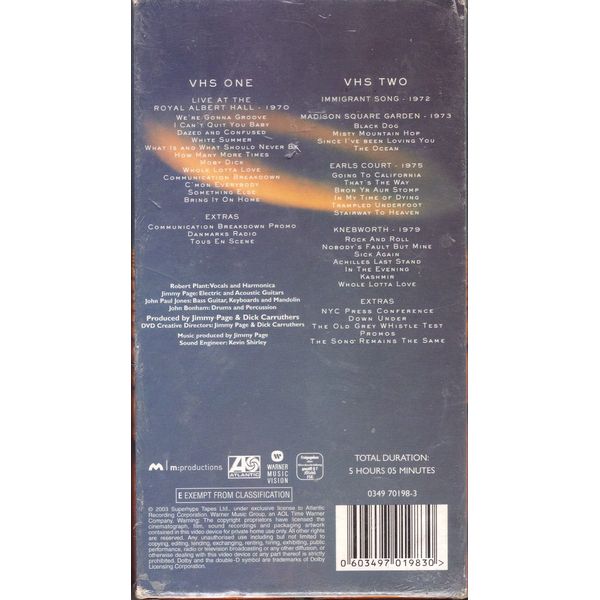 Led Zeppelin: DVD [VHS]