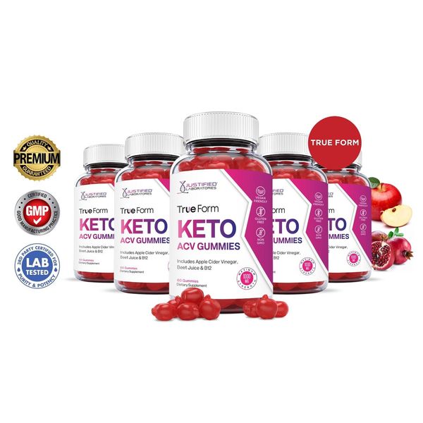 True Form Keto ACV Gummies 1000MG Apple Cider Vinegar 300 Gummys